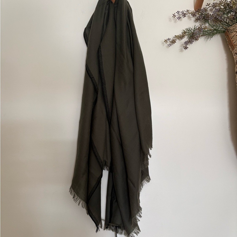 Rag & Bone Olive Army Green Merino Wool Scarf-NWT-$195 - Picture 4 of 7
